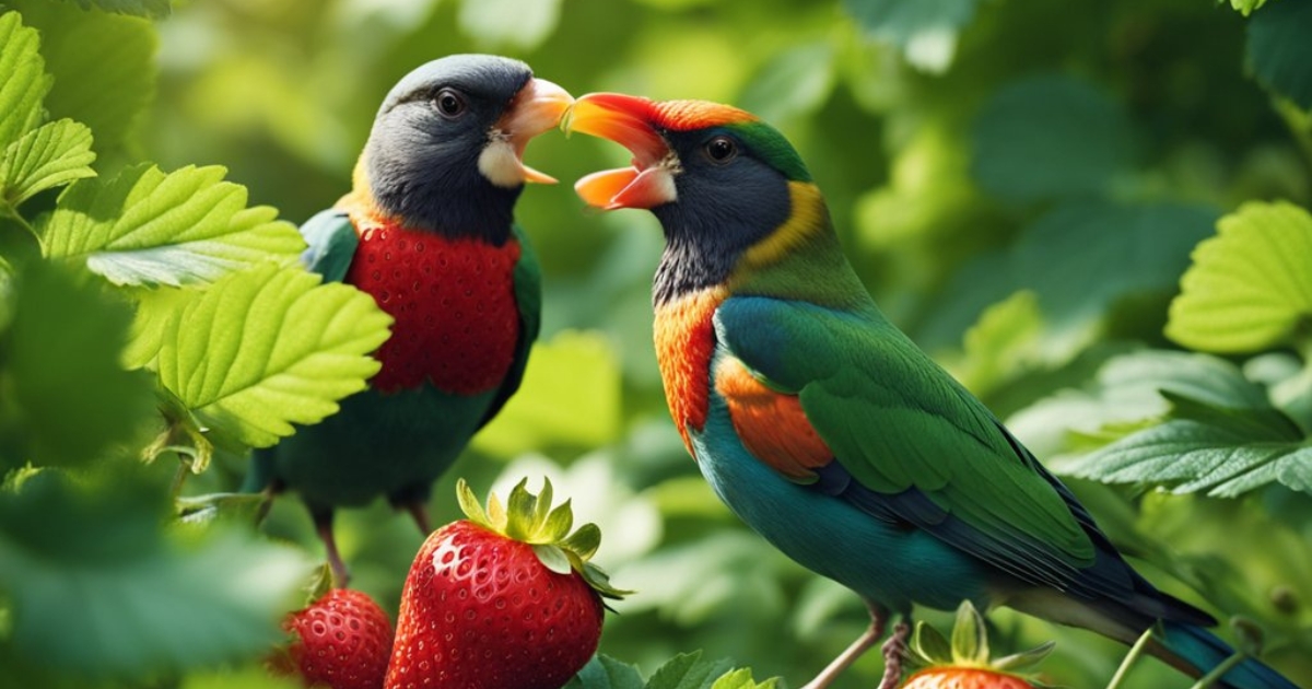 What birds eat strawberries