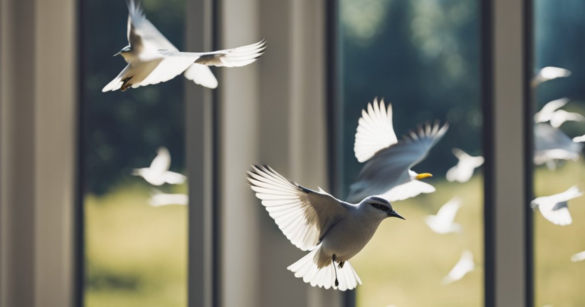 how to avoid birds flying into windows