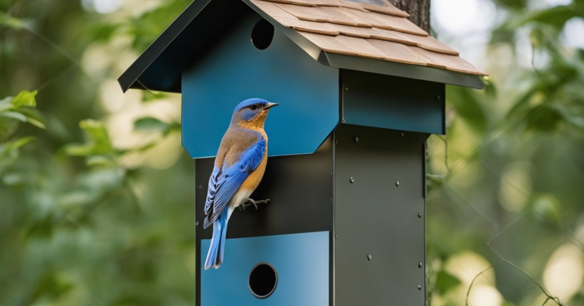 how to keep snakes out of bluebird house