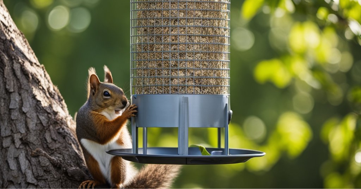 how to keep squirrels out of bird feeders