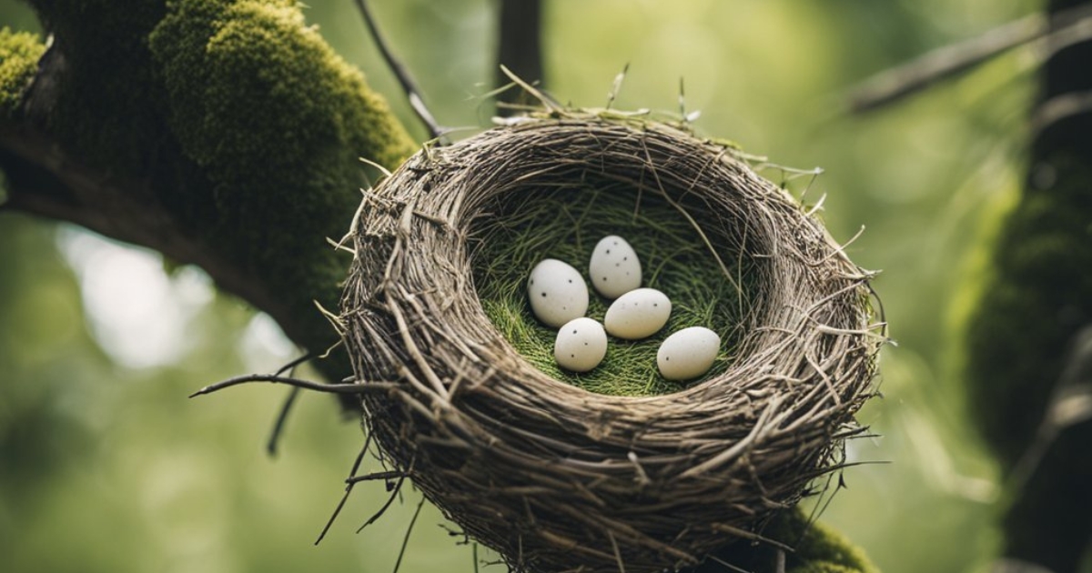 what does a bluebird nest look like