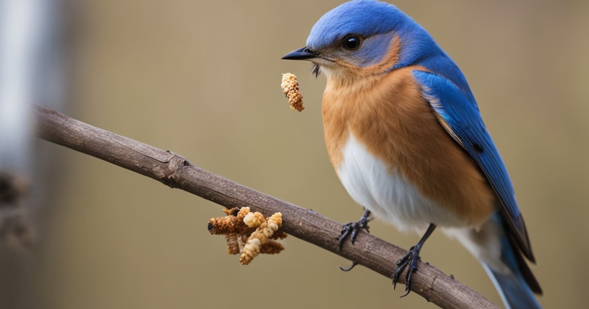 Will Bluebirds Eat Dried Mealworms